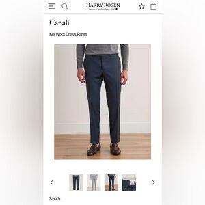 Canali Navy Wool Dress Pants - 32x33 Made in Italy
